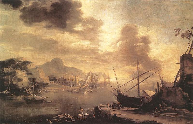 ROSA, Salvator View of the Gulf of Salerno China oil painting art